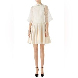 Gucci Cape Pleated Dress